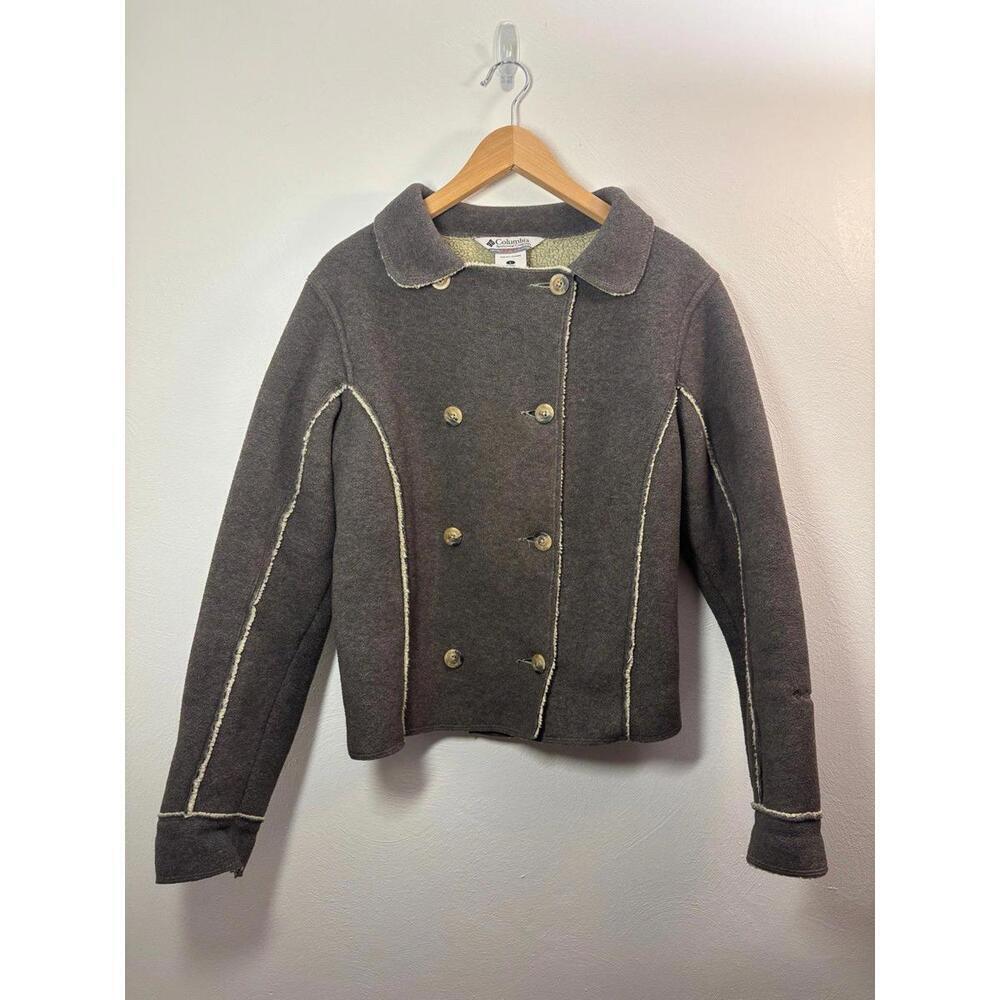 Columbia Vertex Brown Sherpa Pea Coat Style Size Large